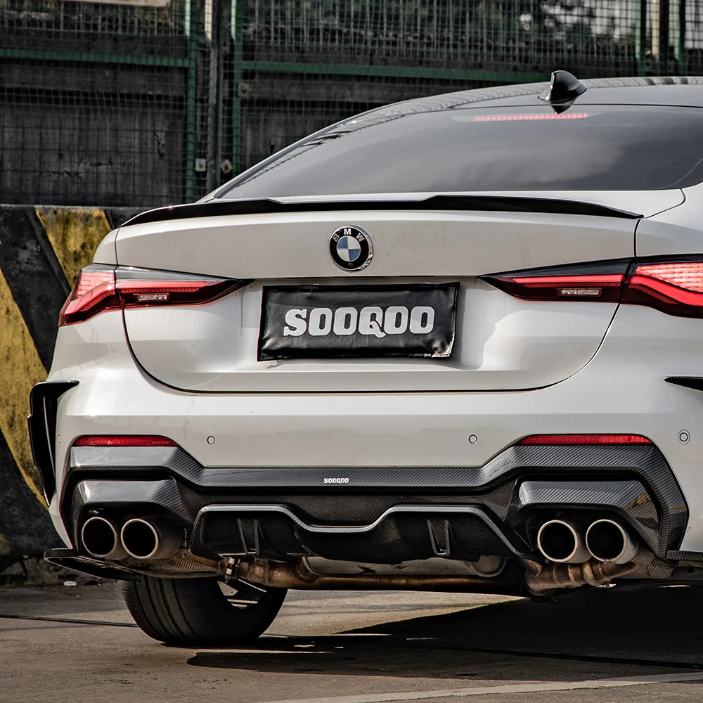 SOOQOO BMW 4 Series G22 Rear Diffuser In Prepreg Carbon Fiber