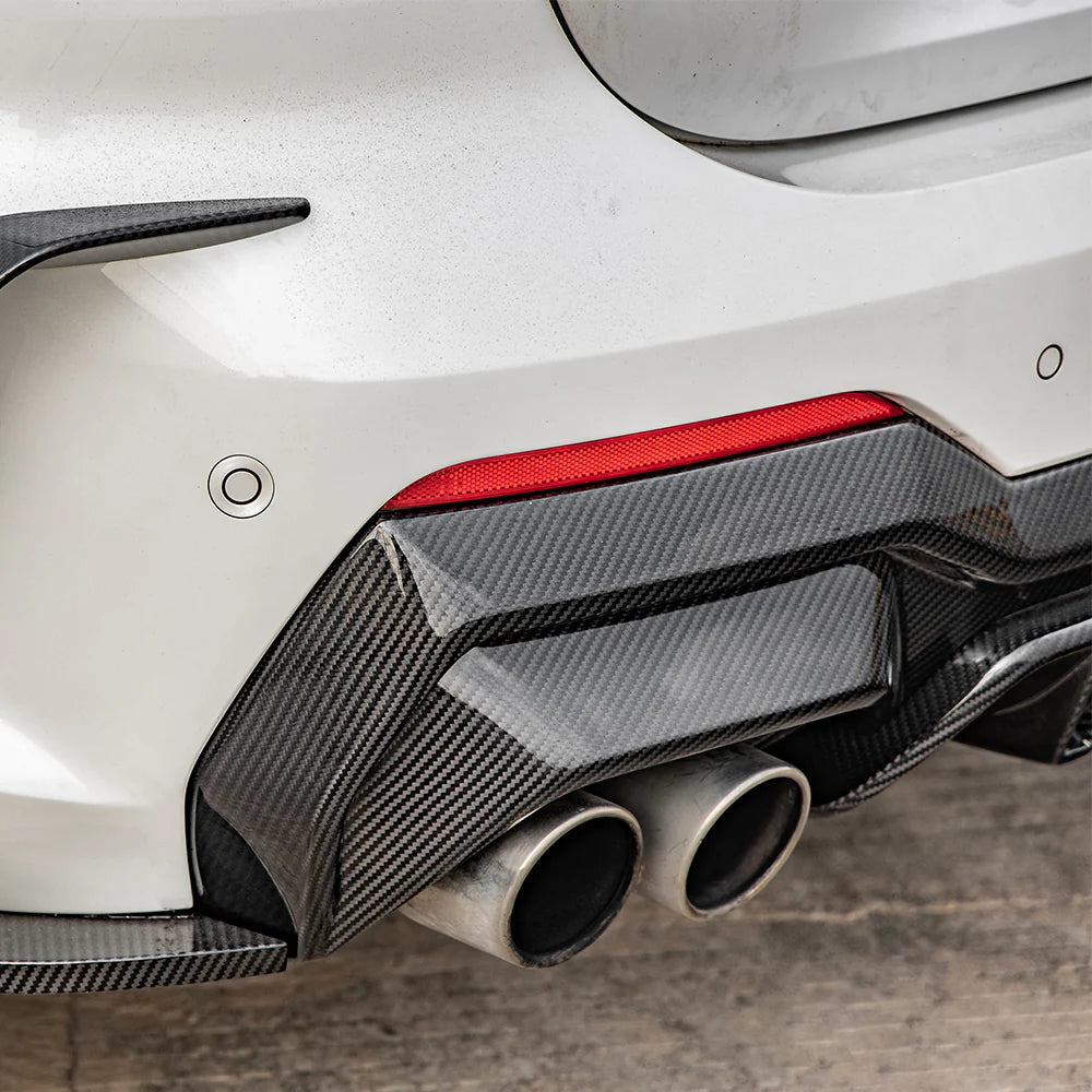 SOOQOO BMW 4 Series G22 Rear Diffuser In Prepreg Carbon Fiber