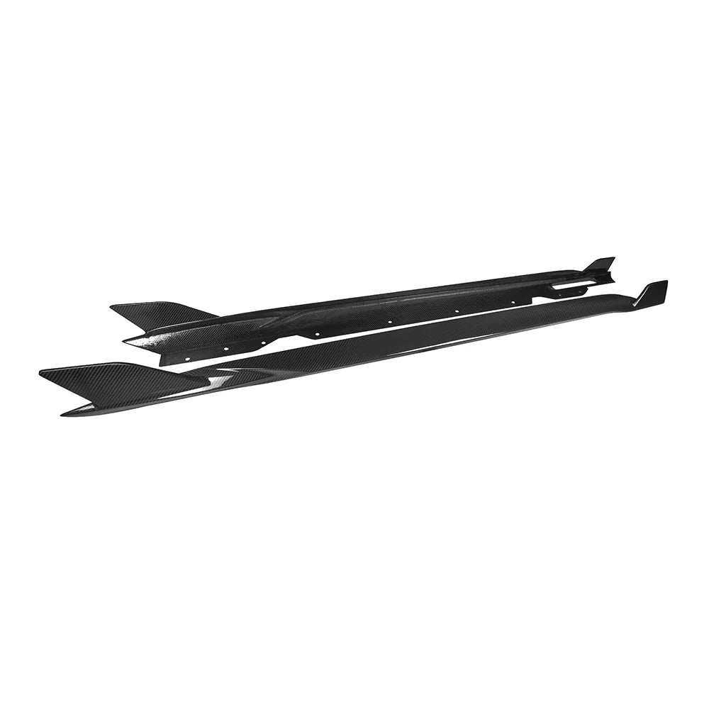 SOOQOO BMW 4 Series G22 Side Skirt In Prepreg Carbon Fiber