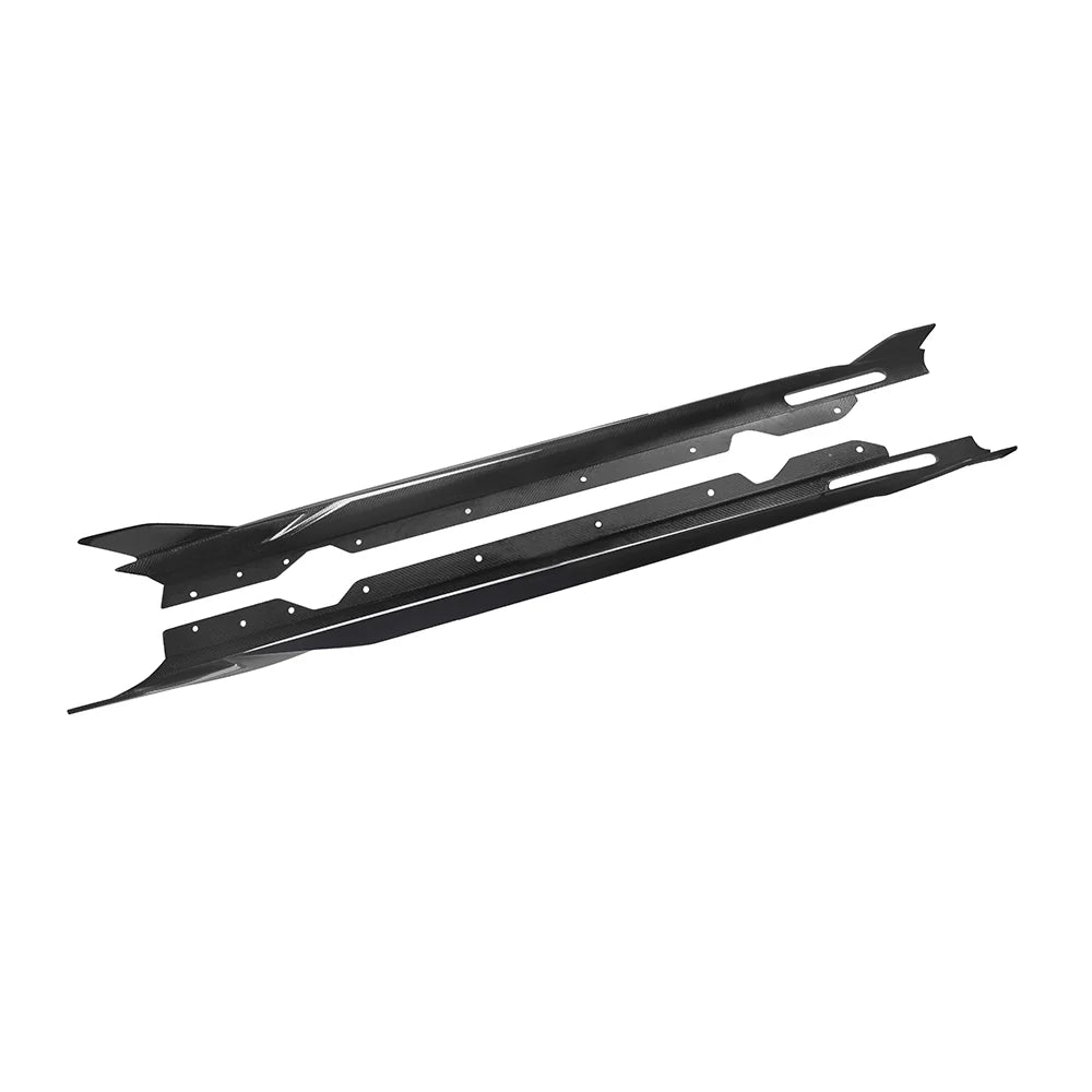 SOOQOO BMW 4 Series G22 Side Skirt In Prepreg Carbon Fiber