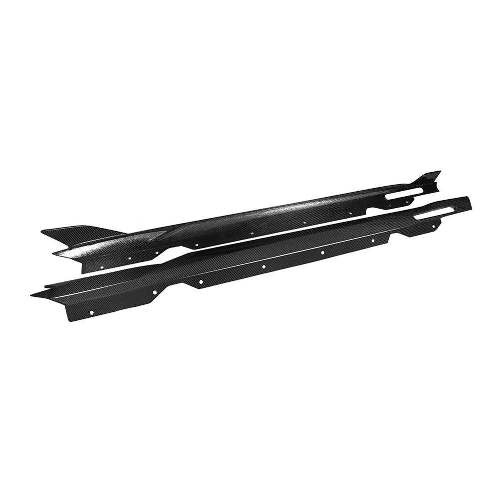 SOOQOO BMW 4 Series G22 Side Skirt In Prepreg Carbon Fiber